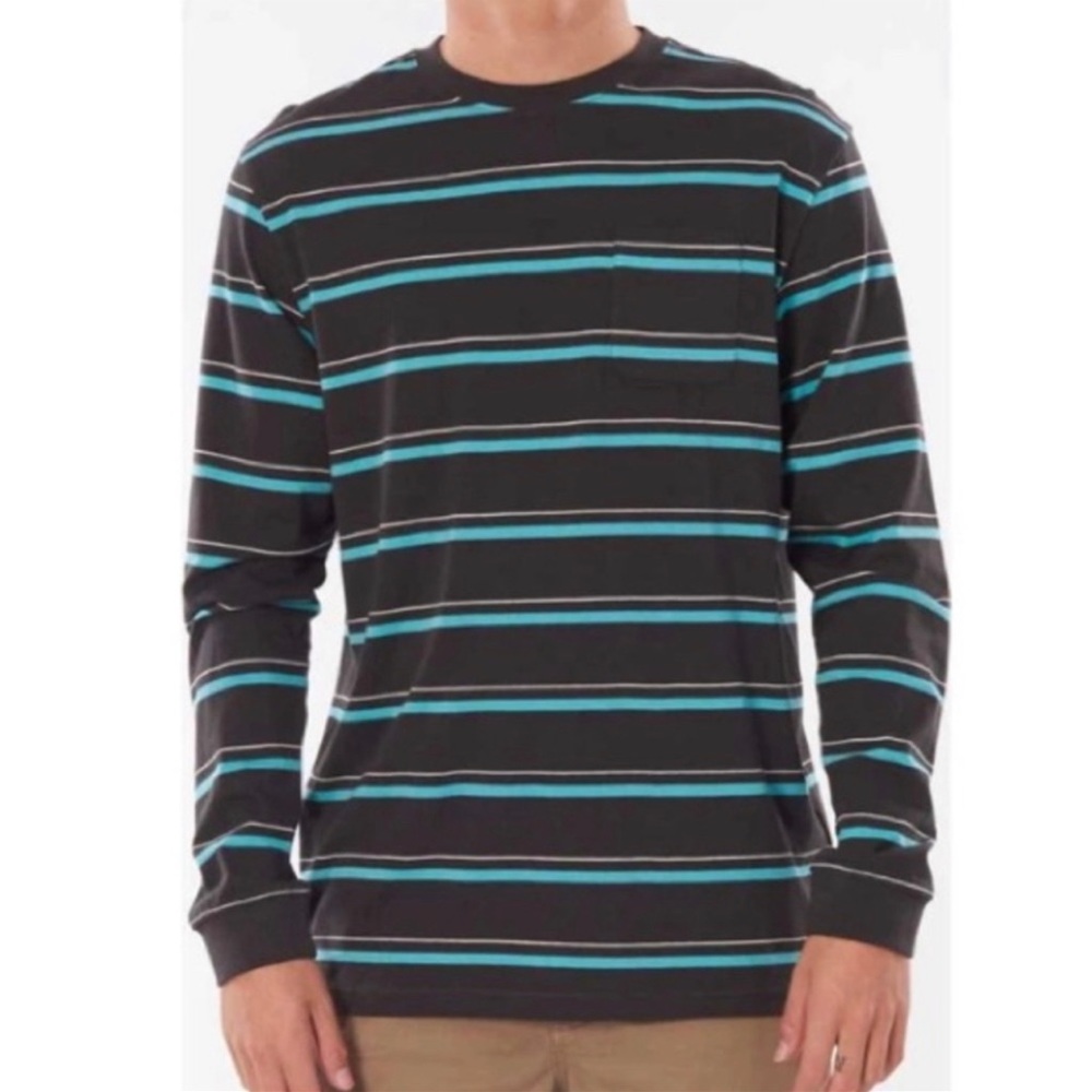 NWT RIPCURL Saltwater Culture Aurora Stripe Long Sleeve Shirt | Size Large
